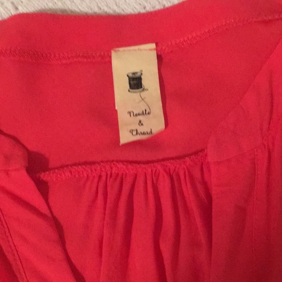 Needle and Thread Button Down Top, Pink - Picture 3 of 5